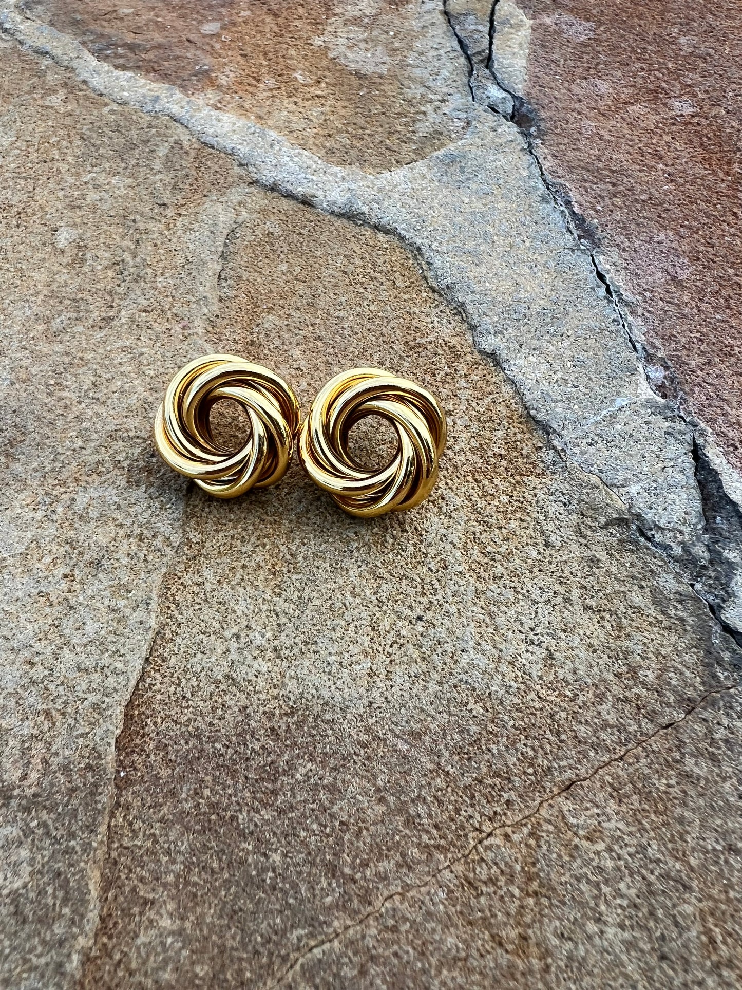 Gold Knot Earrings