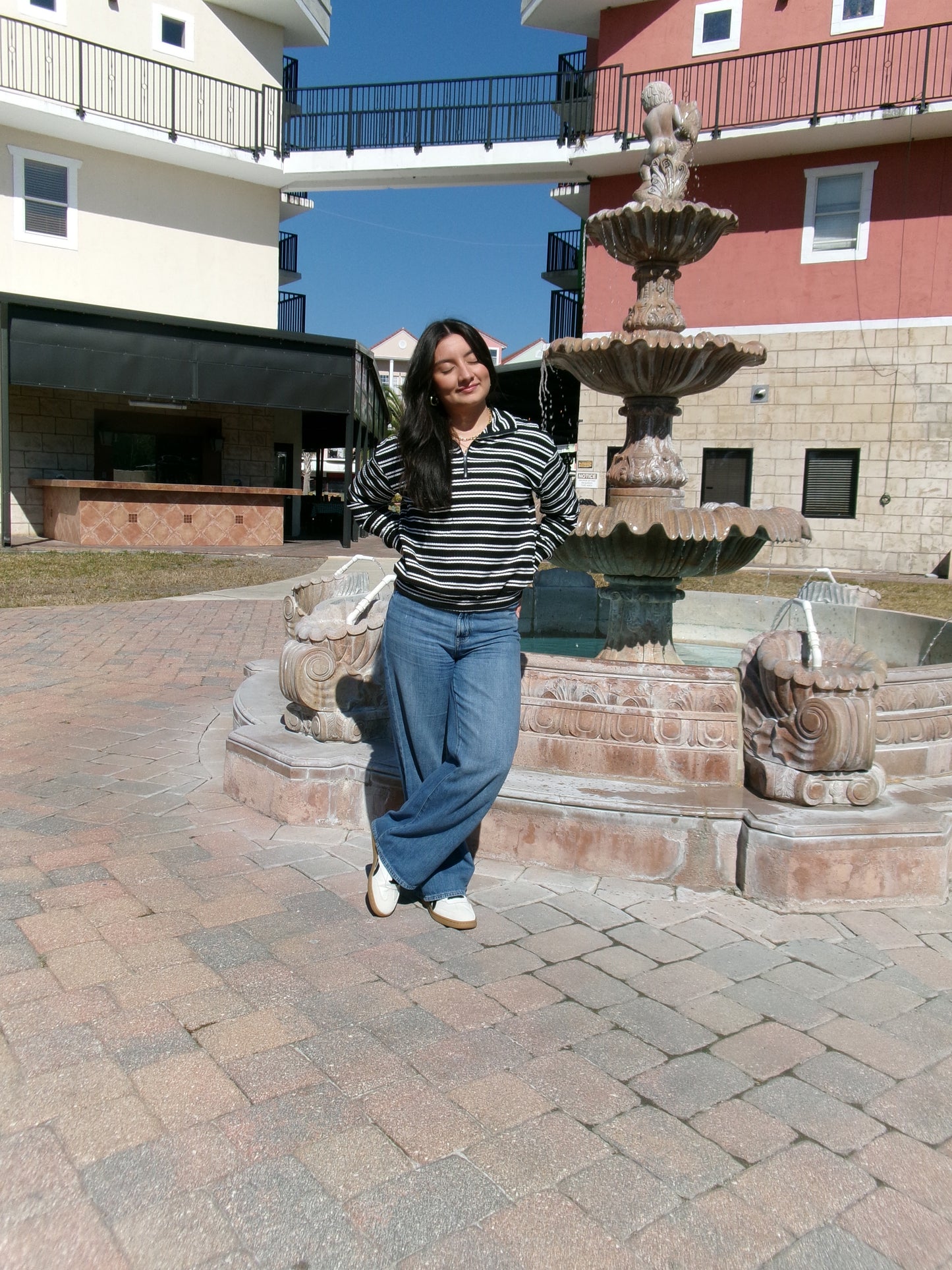 Classic Strip Quarter Zip