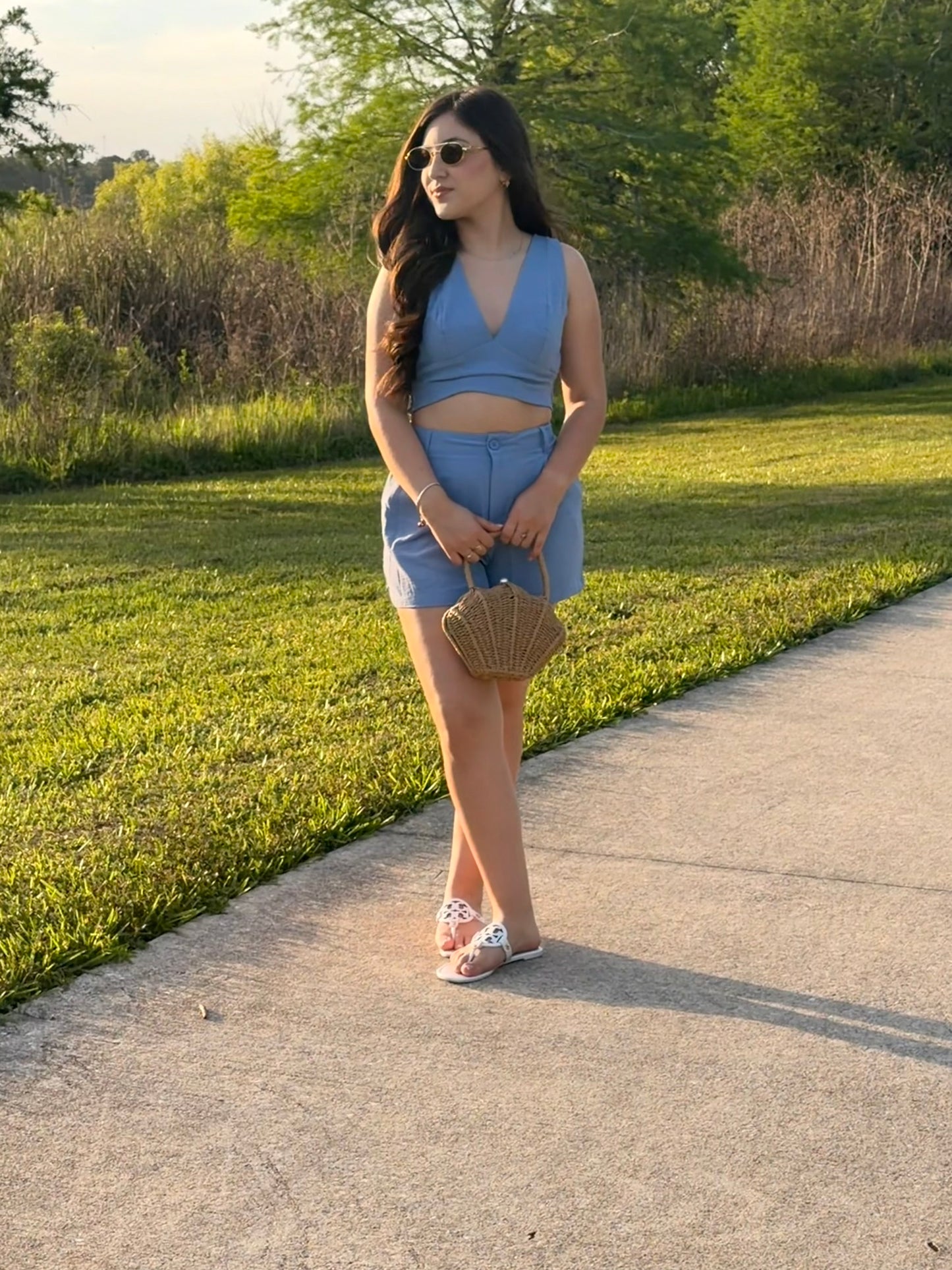 Forget - Me - Not Flutter Top
