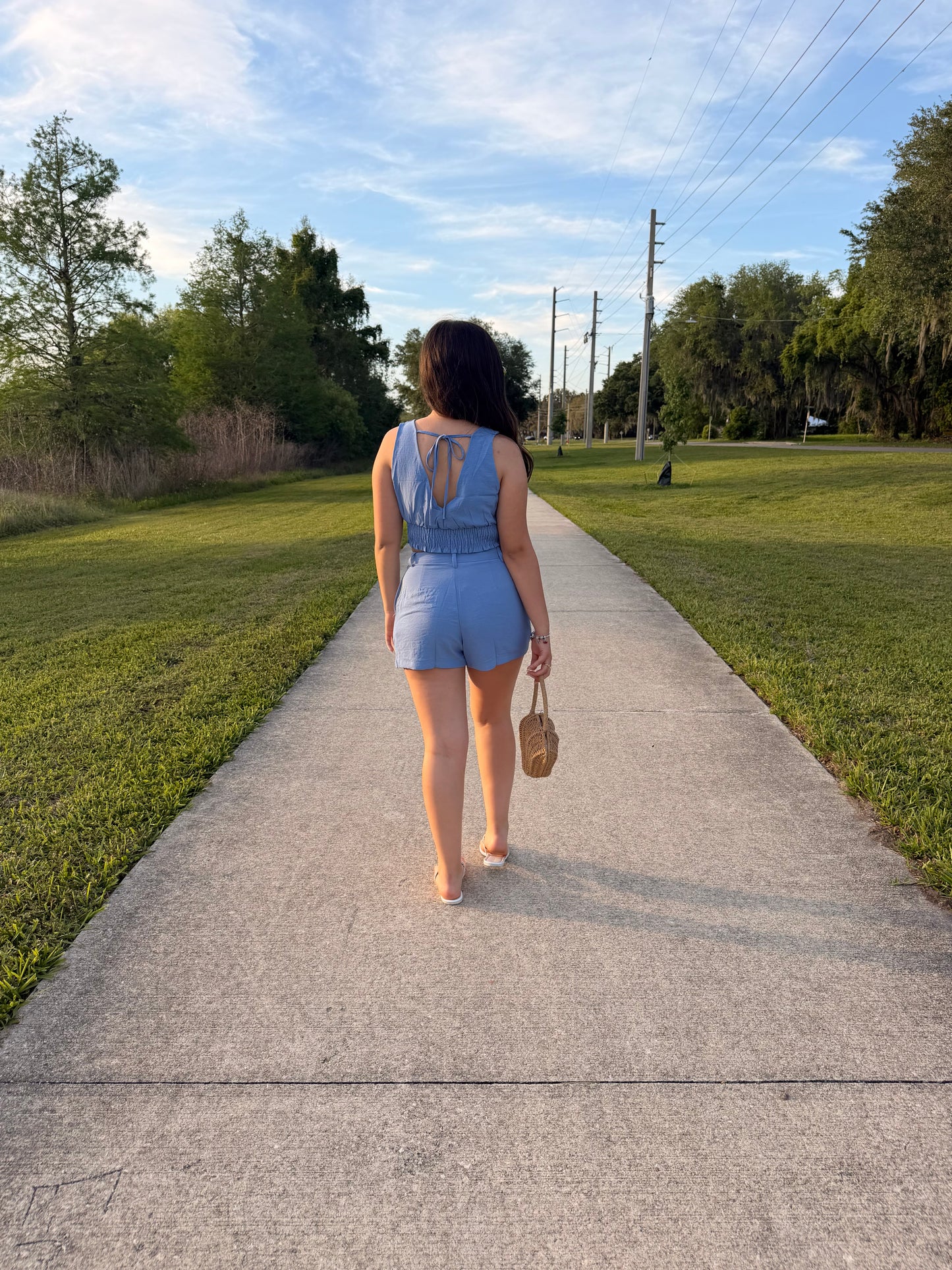 Forget - Me - Not Flutter Top