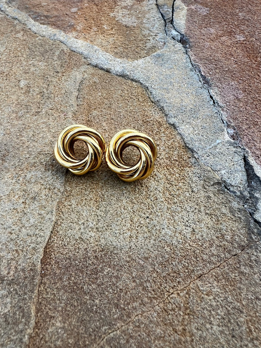 Gold Knot Earrings