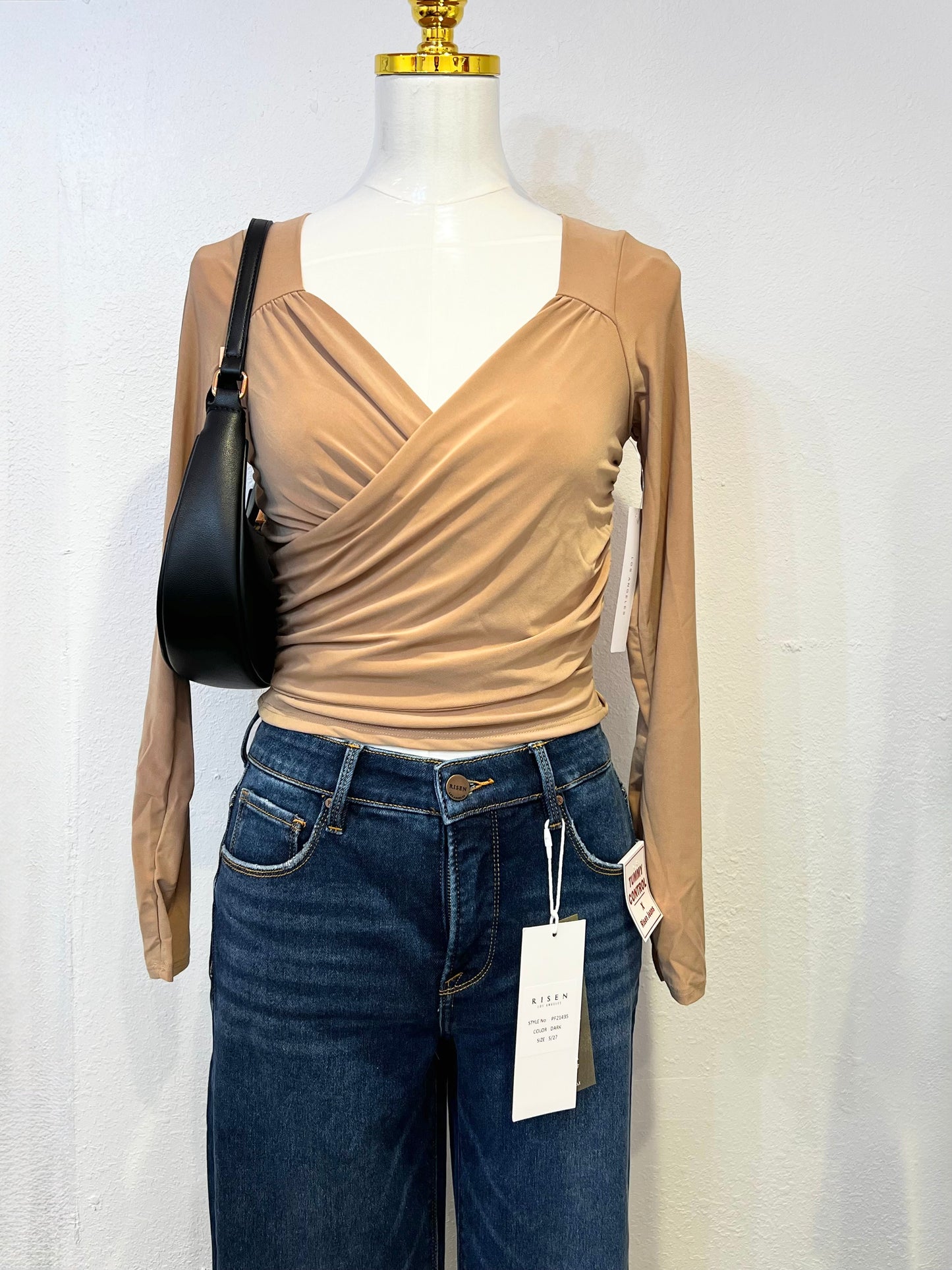 Mocha Midnight Wrap Top