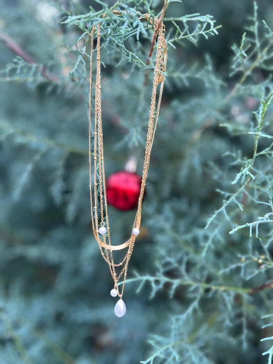 SnowFall Layers Necklace